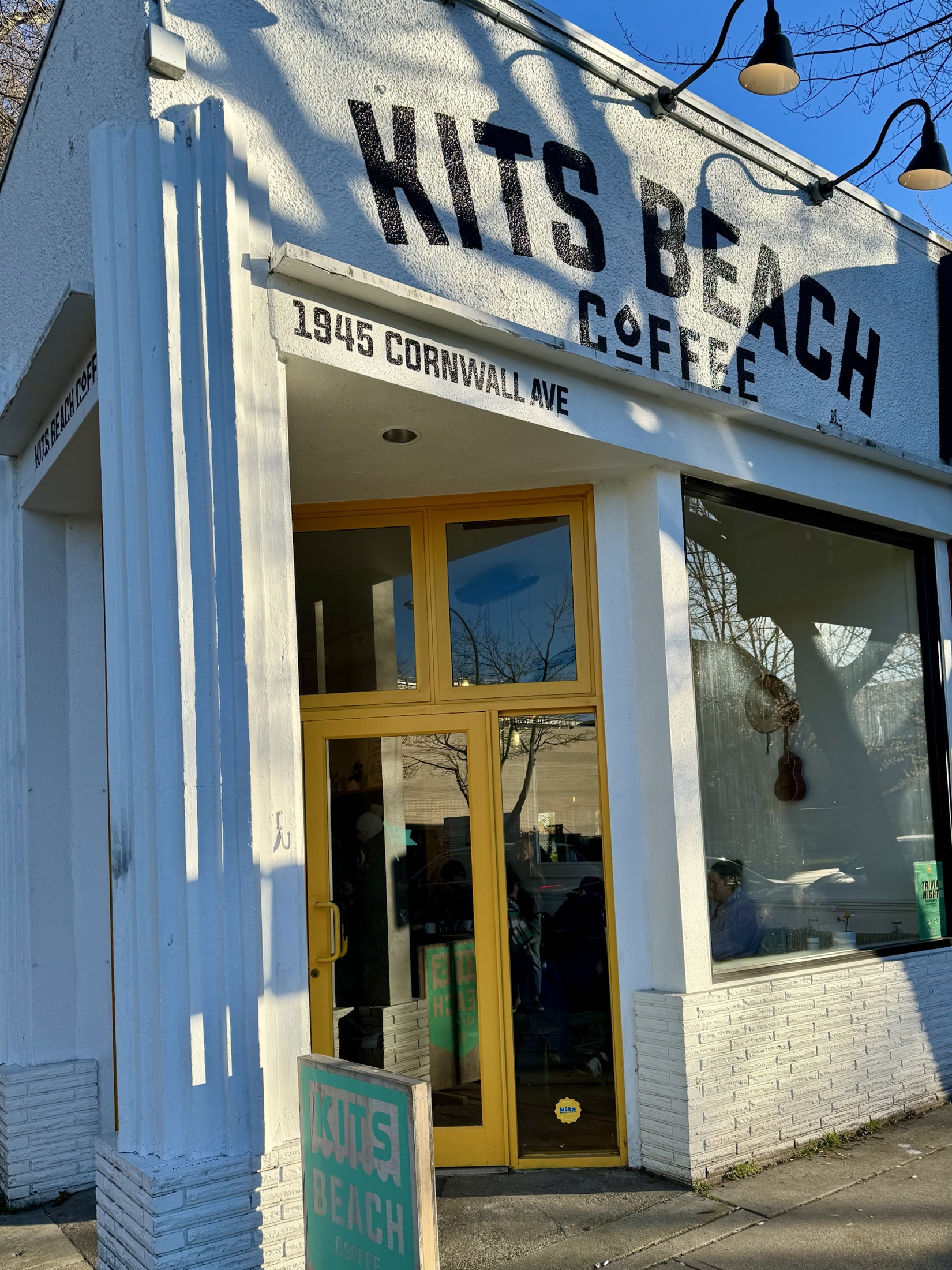 Kits Beach Coffee on Cornwall Avenue in Kitsilano